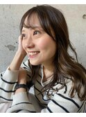 ラベンダーグレージュ×イヤリングカラー