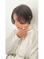 ヴェルダ 池袋店(verda)&nbsp;大人可愛い20代30代40代黒髪前下がりショートボブ丸みショート◎