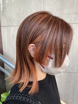 モア 下通店(MORE) オレンジヘアカラー