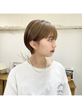 ジジ 代々木(Gigi) [代々木]ナチュラルピンクスイートAラインの甘辛ショートボブ