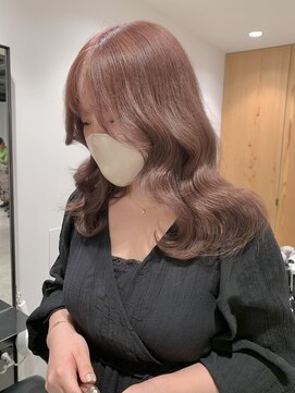 ゴウトゥデイ 渋谷MODI店(GO TODAY) ピンクベージュ  ケアブリーチ ダブルカラー 〈渋谷/渋谷駅〉