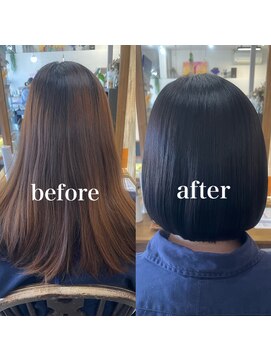 ランプシーヘアー(Lampsi hair) 透け感ボブ