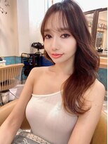 ロンドアベニール 北千住(Lond avenir)&nbsp;【韓国ヘア】レイヤーカット　薄めバング　前髪パーマ