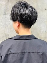 ソレイユ バイ アルフレッド(SOLEIL by alfRed)&nbsp;黒髪　メンズショート　ツイストスパイラルパーマ　ツーブロック