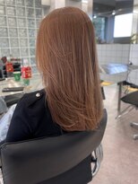 リムレスバイサンク 万代 新潟駅(LIMLESS by cinq)&nbsp;ダブルカラーピンクベージュピンクブラウンカラーレイヤーカット