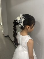 スウェル ヘアーデザイン(Swell)&nbsp;ヘアセット　あみおろし　ピアノ発表会ヘア