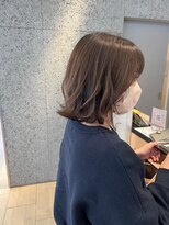 アールヘアーデザイン 藤が丘(r hair design)&nbsp;ベージュカラー 髪質改善 ブリーチなし トリートメント外ハネ