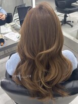 オリーブベージュ×ケラチントリートメント