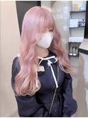 イメチェン/ホワイトブロンド/外ハネボブ/ワイドバング/渋谷