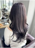 ロング レイヤーカット グレージュ 透明感カラー 20代30代