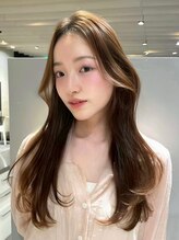 クィーンズガーデンバイケーツーギンザ(QUEEN’S GARDEN by K two GINZA) ロングレイヤー/チョコレートブラウン/艶髪