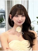 クラシカルロング×ぱっつん前髪