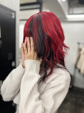 アドラ(ADLLA) レッド×ポイントブラック/アニメカラー