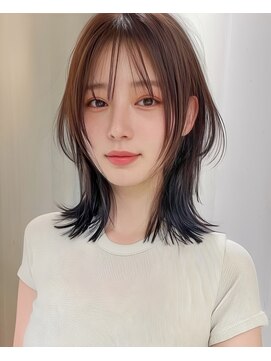 ケイバイミシェリー(kei by misherry) ふんわり垢抜けヘルシーショート/顔周りレイヤーカット/ブラウン
