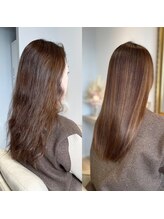 【ストレートで髪を傷ませないこだわり！】ノンテンション酸性縮毛矯正のBefore/Afterをご紹介♪