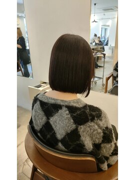 バッサリカット＆うっすらラベンダー