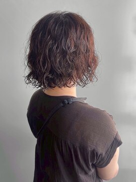 ボブパーマスタイル/20代/30代