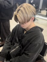 アウル 心斎橋(owl)&nbsp;センターパート/ホワイトベージュ/ダブルカラー/メンズ