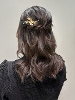 シーク 八王子(CHIC) 結婚式ヘアセット ハーフアップアレンジ【八王子】