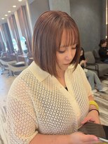 ヘアメイク アース 秋田仁井田店(HAIR & MAKE EARTH)&nbsp;あごした3cmボブ
