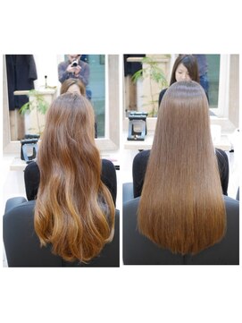 ヘアサロン ササ(hair salon sasa) プラチナベージュのロングスタイル