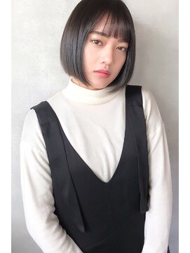 ジジ 代々木(Gigi) [Gigi 代々木店] ハリ シンプルでナチュラルな艶ボブスタイル