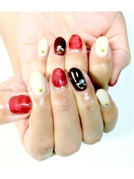 きものサロンティファニー マーブルネイル