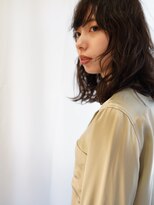 ヌース(NOUS)&nbsp;【nous】黒髪×パーマ/透明感を引き立てるパーマヘア【天神】