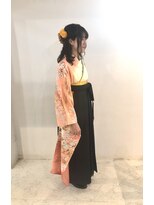 シアン(CYAN)&nbsp;袴の着付け　ヘアアレンジ　ヘアセット