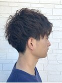 【メンズカット】スパイラルパーマ&刈り上げショート