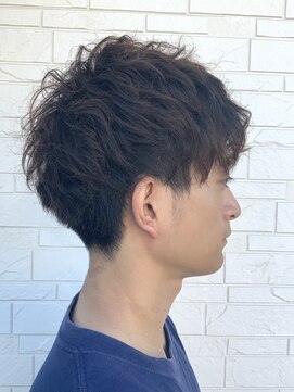 ヘアーグルーミング アイム(Hair &Grooming aim) 【メンズカット】スパイラルパーマ&刈り上げショート