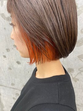 カフネ ジュントス ヨロ(Cafune' juntos YOLO) 《Cafune/YOLO》ケアブリーチを使ったインナーカラー