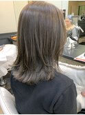 アッシュカラー/レイヤーカット/ケアブリーチ/［渋谷］