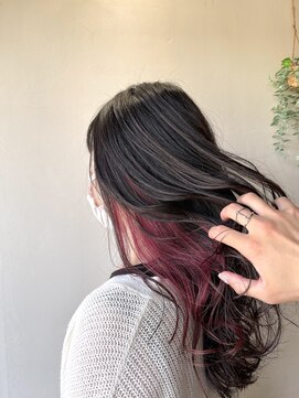 アムヘアー(A.M. hair) こなれ感アップ☆ボルドーインナーカラー