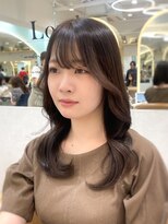 ロンドプランタン 恵比寿(Lond Printemps) 韓国くびれのワンカールナチュラルヘアアッシュグレージュカラー