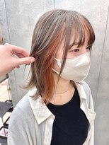 ヴェイン 渋谷(vain)&nbsp;オレンジベージュ/くすみベージュ/ミディアムレイヤー