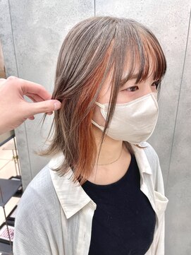 ヴェイン 渋谷(vain) オレンジベージュ/くすみベージュ/ミディアムレイヤー