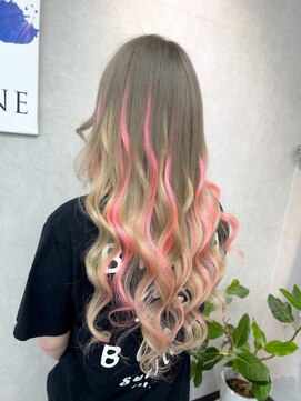 レヴェリー(REVERIE) #エクステ#プルエクステ#ハイライト#ピンク