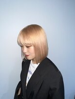 ジーニー 横浜(giinii)&nbsp;切りっぱなしボブ__ハイトーンボブ__ブロンド__TEN TEN