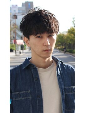 クフィア メンズヘアー カンポ 天王寺店(CUFFIA MEN'SHAIR CAMPO) 波打ちパーマ×マッシュ/ダークアッシュ/ニュアンスパーマ