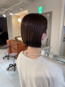 キャンバス バイ ネオリーブ 横浜西口(Canvas by neo.) ぷつっとボブ 地毛風ストレート ベージュカラー s