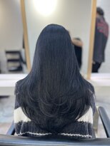 ブレンド 渋谷(BLend)&nbsp;縮毛矯正.レイヤーカット.ブルーブラック.髪質改善. 黒髪