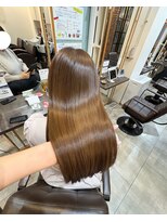 ヘアーサロン ウィング(HAIR SALON Wing) 赤坂＊ブリーチなし明るめ赤み消しオリーブカラー