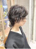 【HOSSY】ウルフパーマ_ショートパーマ