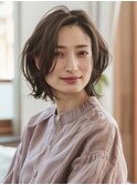☆オリーブグレーココアベージュ小顔クラゲヘアー/黒髪/髪質改善
