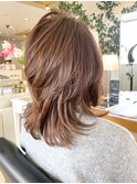 【U Hair】動きのあるミディアムウルフ◎20代30代40代レイヤー