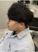 メンズマッシュパーマニュアンスパーマシャドウパーマ刈り上げ