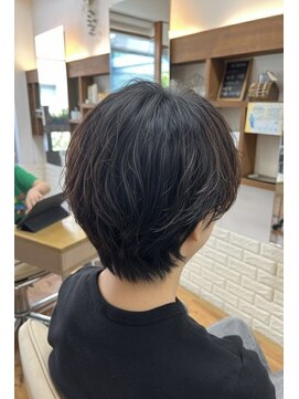 スローリー(slowly) 【slowly】ウェーブパーマ/レディースショート/マッシュスタイル