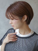 カライングドゥ(ing deux)&nbsp;大人可愛い20代30代40代黒髪前下がりショートボブ丸みショート◎