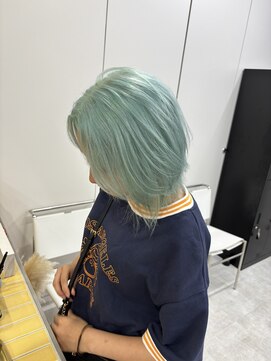 ディジョン(Dijon) 韓国顔まわりレイヤーカットグレージュオリーブベージュブラウン